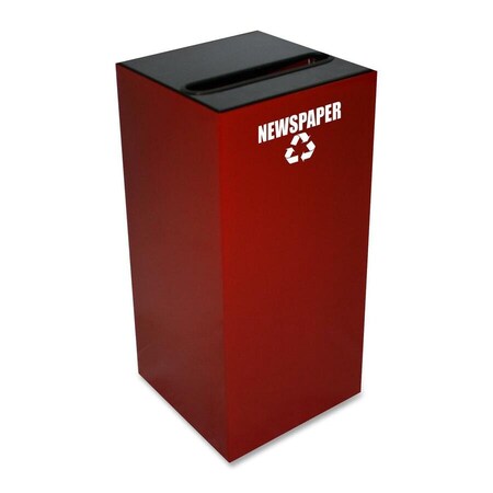 Witt Industries 32 gal Square Scarlet Red, Metal 32GC02-SC