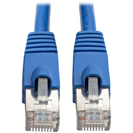 Eaton Tripp Lite Series Cat6a 10G Snagless Shielded STP Ethernet Cable RJ45 M/M, PoE, Blue, 3 ft. N262-003-BL