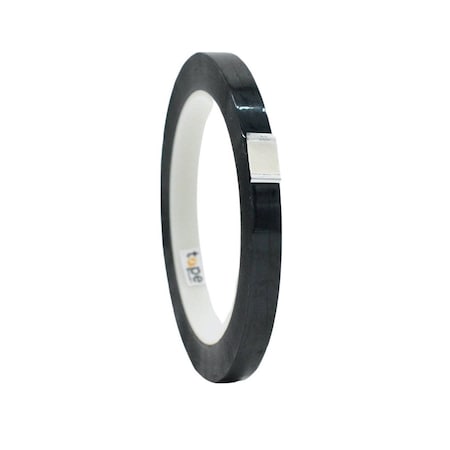 Wod Tape MPFT1 Metalized Polyester Mylar Film Tape Black: 3/8 in. x 72 yds, 128PK WOD MPFT1-00375-128-72-BLA