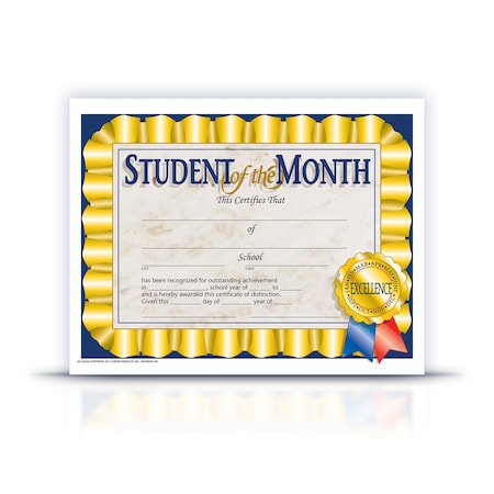 Hayes Student of The Month Certificate Pack of 5 VA528-5