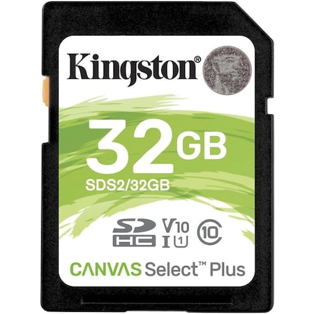 Kingston Canvas Select Plus SDS2 32 GB Class 10/UHS-I (U1) SDHC - 1 SDS2/32GB