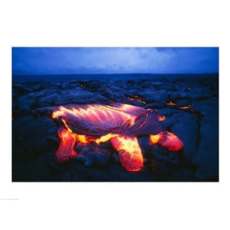 Endless Games Kilauea Volcano Hawaii Volcanoes National Park Hawaii USA 24.00 x 18.00 Poster Print EN52676