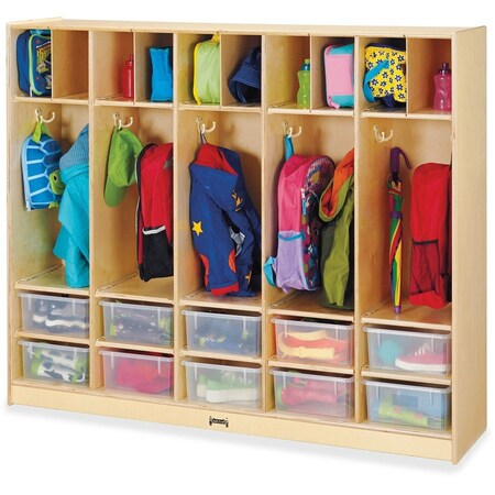 Jonti-Craft Large Locker Organizer-with 10 Clear Tubs 26858JC