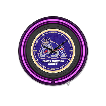 Holland Bar Stool James Madison University 15 Double Neon Wall Clock Clk15BK