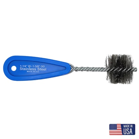 Schaefer Brush Stainless Steel Premium plumbing copper fitting brush, Plastic 00932