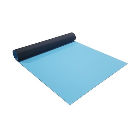 Bertech ESD Anti-Static Soldering Rubber Mat Roll, 2.5 Ft. x 40 Ft., 0.06 In. Thick, Light Blue 2059USA-2.5x40LB