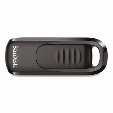Sandisk Ultra Slider USB 3.2 Type C Flash Drive, 64 GB, Black SDCZ480064GA46