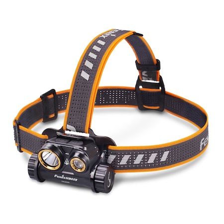 Fenix Lighting Headlamp, Aluminum, PolyCar, Black, 1000lm HM65R