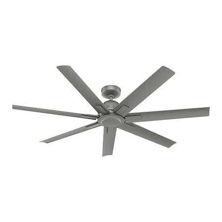 Hunter Ceiling Fan, Silver, 60 in Dia, 7 Blade 51589