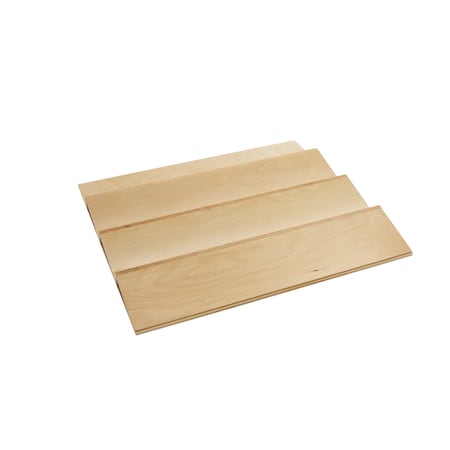 Rev-A-Shelf Drawer Insert, Maple Wood, Natural Maple, 22 in W, 1.55 in H, 19.75 in D 4SDI-24