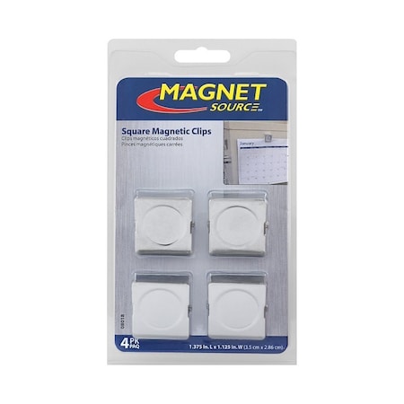 Magnet Source Small Magnetic Clip, 1-3/8 in L, 1-1/8 in W 08018
