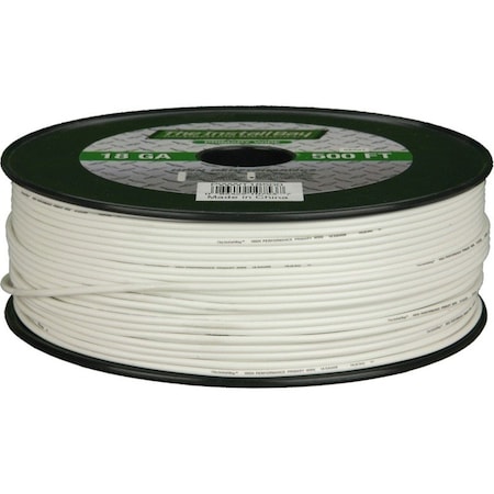 Install Bay Primary Wire, 18 AWG, Copper, White PWWT18500