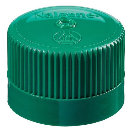 Nalgene Closure, Green, 41 mm Dia, PK250 362150-4384