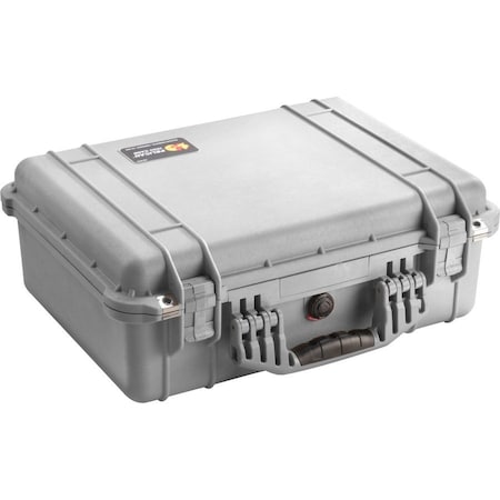 Pelican Silver Protective Case, 19.78"L x 15.77"W x 7.41"D 1520NF
