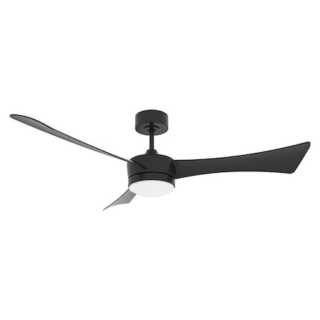 Westgate 52in DC 3-BLADE CEILING FAN AND LIGHT 5CCT 22W REMOTE BK/BK, 30K/35K/40K/50K/65K WFL-DC-124-RC-3B-52-MCT5-BK-BK