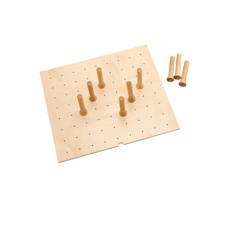 Rev-A-Shelf Drawer Insert, Maple Wood, Natural Maple, 24.25 in W, 6.63 in H, 21.25 in D 4DPS-2421
