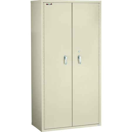 Fireking Storage Cabinet, 1 Hr Fire, 72" H, end tabs, Legal Parchment CF7236-MDPA-LGL