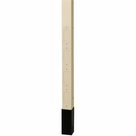 Hubbell Wiring Device-Kellems Alum Service Pole, Ivory, Includes Divider HBLPPO15AI