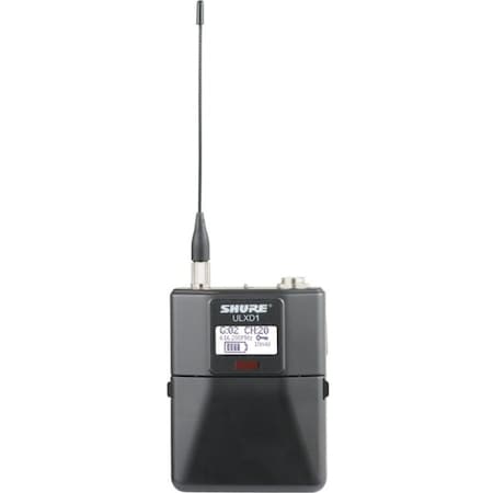 Shure DIGITAL WIRELESS BODYPACK TRANSMITTER WITH MINIATURE 4-PIN CONNECTOR ULXD1=-G50