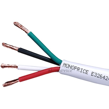 Monoprice 250ft 16AWG CL2 Rated 4-Conductor Loud Speaker Cable (For In-Wall Installation) 4042