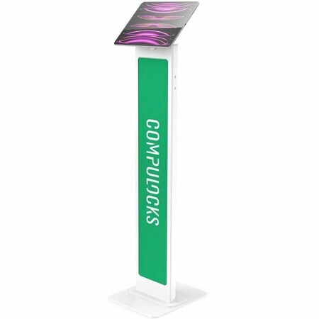 Compulocks UNIVERSAL INVISIBLE MOUNT BRANDABLE FLOOR STAND WHITE 140WSMP01W