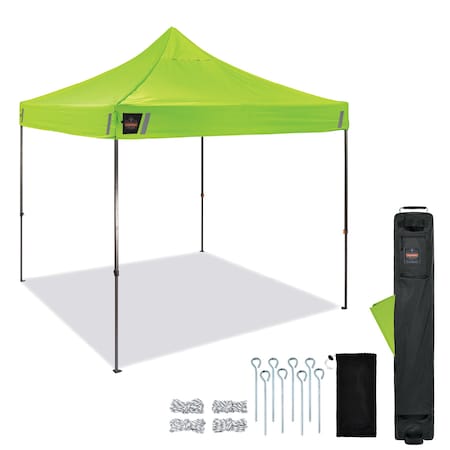 Ergodyne Single Lime Heavy Duty Pop-Up Tent - 10ft x 10ft 6002