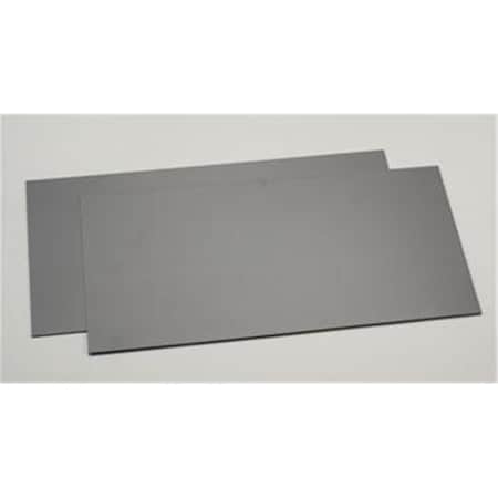 Evergreen 0.04 x 6 x 12 in. Styrene Plastic Sheet Railroad Scratch Building Supply, Black, 2PK EVG9515
