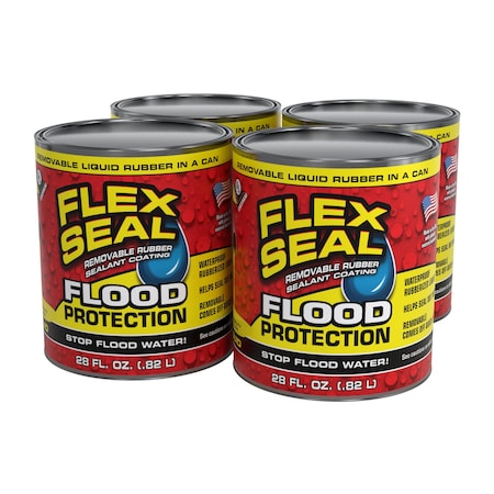 Flex Seal Liquid Flood Protection 28 fl. oz, 4PK RLSYELR32