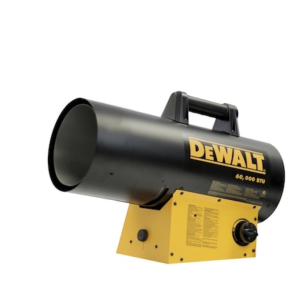 Dewalt DeWalt 60000 Btu/h 1500 sq ft Forced Air Propane Portable Heater F340751