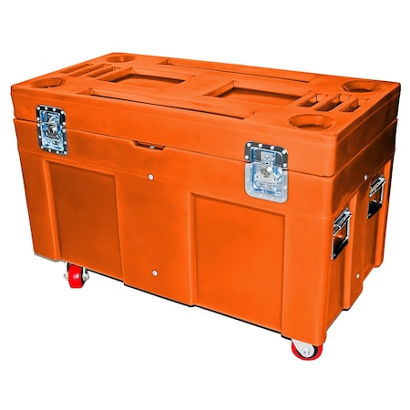 Myton Industries Road Case, 10 cubic ft., 850lb. capacity, ORG RC-4524H4 OR