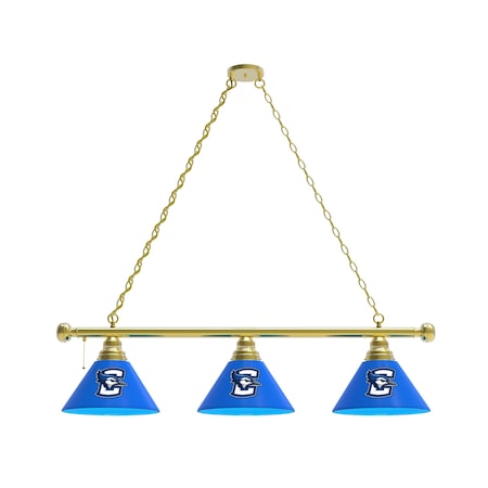 Holland Bar Stool Co Creighton 3 Shade Billiard Light, Brass Fixture BL3BRCrghtn