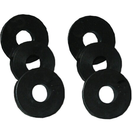 Westlake Pipe & Fittings 1/2'' Black 00 Flat Bibb Faucet Washer, 6 Ct. 02-1101