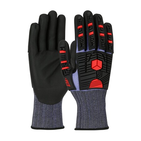 G-Tek Seamless Knit PolyKor X7 Blended Glove w/Impact Protection and NeoFoam Coated Palm & Fingers 5344