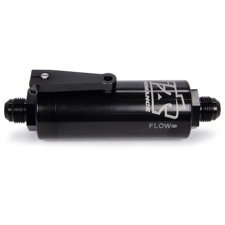 Ti22 Performance 5510 100 Micron 10 AN Fuel Filter with Shut Off - Black TIP5510