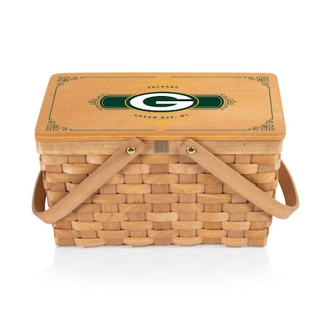 Picnic Time Family Of Brands Green Bay Packers - Poppy Personal Picnic Basket, (Beige) 124-00-299-126-2