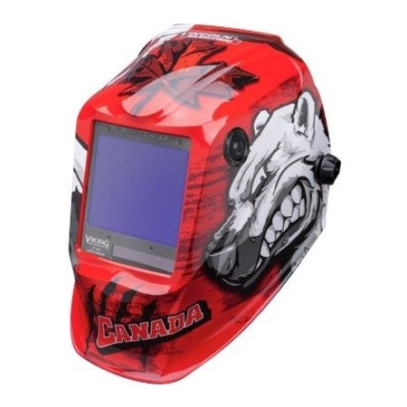 Lincoln Electric Welding Helmet, Polar Arc Graphic, Red K3255-4