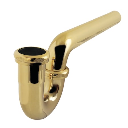 Kingston Brass 1-1/4, or 1-1/2 x 1-1/2 in. P-Trap without Flange, 13-1/16 in. Length, 18 Gauge, Polished Brass CC1242