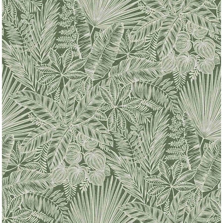 A-Street Prints Vita Green Botanical Wallpaper 4120-26804
