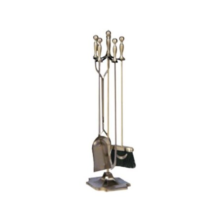 Uniflame T51030AB 5 PC. ANTIQUE BRASS FIRESET (F-4192) T51030AB