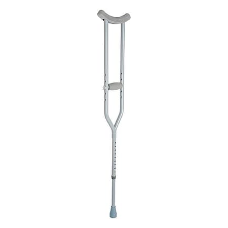 Dynarex Crutches, Steel, Adult, Silver, PR 10106