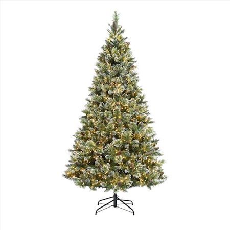 Hbl 1-2 Tree Holiday Bright Lights 1-2 Tree 7-1/2 ft. Full LED 2000 ct Tripoli Pine Sparkle Color Changing Christ 24-07071A