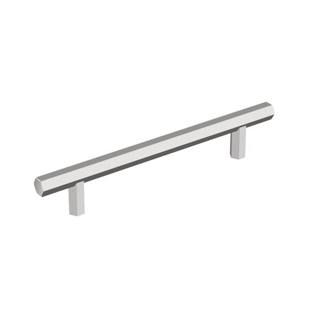 Amerock Caliber 5-1/16 in 128 mm Center-to-Center Polished Chrome Cabinet Pull BP3687426