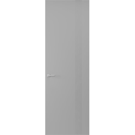 Sartodoors Hidden Door, Basic 0111 Dove Grey Concealed Metal Frame 36 x 80 Right-hand Outswing BASIC0111MF-MAG-36x80-RH-O