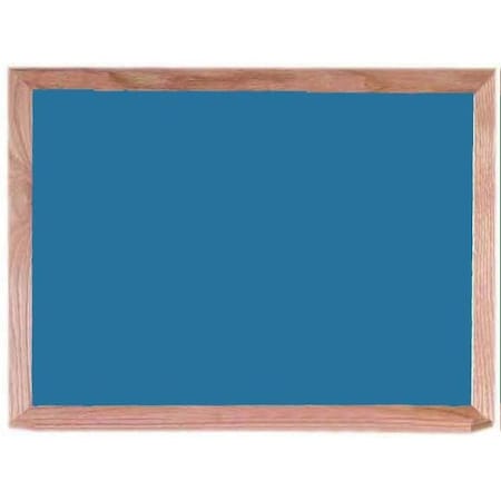 Aarco Porcelain on Steel Chalk Board, Black Porcelain on Steel Chalk Board w/ a Red Oak Frame, 18''Hx24''W OS1824B