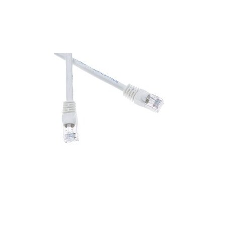 Cable Wholesale Shielded Cat6a White Copper Ethernet Patch Cable, 10 Gigabit, Snagless/Molded Boot, POE 13X6-59125