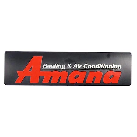 Goodman 0161R00010P Nameplate, Amana 0161R00010