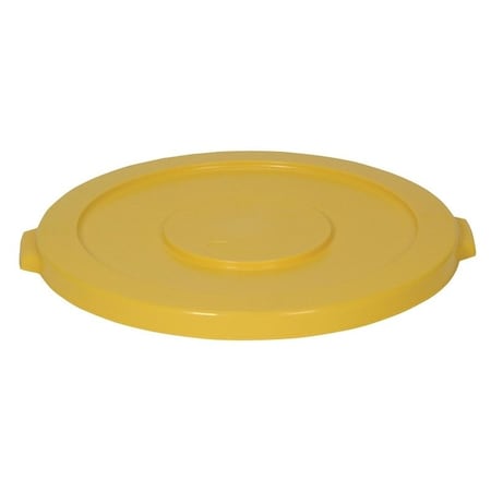 Continental Commercial Products Huskee Receptacle Lid, 32 gal, Plastic, Yellow, For: Huskee 3200 Container 3201YW