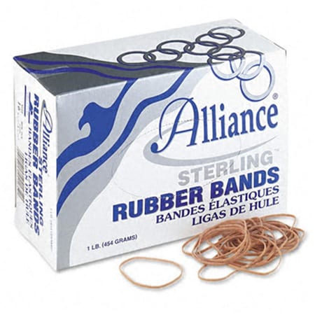 Alliance Sterling Ergonomically Correct Rubber Bands #16 1/8 x 21/2 2500 per 1lb Box 24165