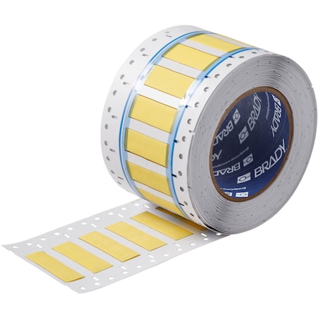 Brady BSP45 Series PermaSleeve Heat Shrink Polyolefin Wire Marking Sleeves, 0.375 in. Dia x 2 in. W, Yellow SA-3PS-375-2-YL