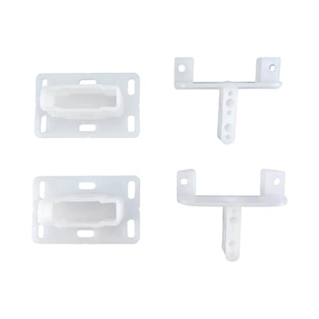 Brixwell Functional Hardware Design Ball Bearing Side Mount Drawer Slides Bracket White BXC007BSET